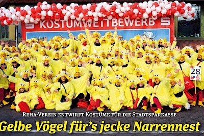 Gelbe Vögel für’s jecke Narrennest